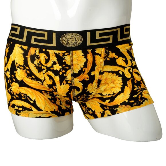 Versace Men's Barocco Print Low Rise Trunk Underwear Versace Sz 5 US M IT 50 - Picture 1 of 7